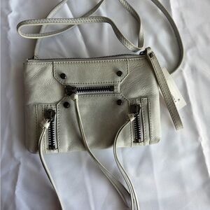 Botkier Light Gray Leather Crossbody Bag